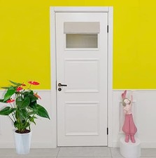 French Small Front Door Curtain 26" w x 20" L , Washable Door Curtain with