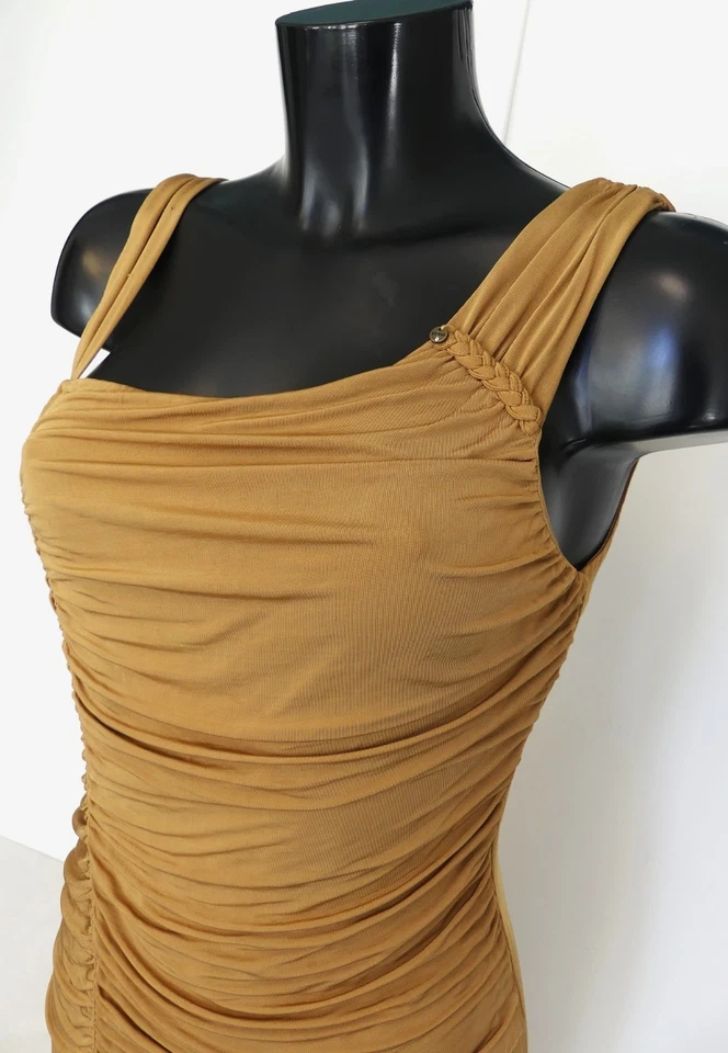 TB Robe GUESS, drapée, camel, Taille M - Photo 2/4