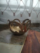 Vintage Brass Swan Trinket Dish