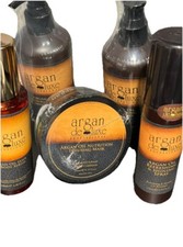 Argan Deluxe Shampoo Conditioner, Mask, Spray, Hair Oil Body Serum set Of 5
