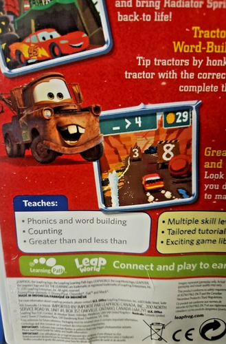 LeapFrog Leapster Learning Cars game & case only, spider man game added extra. - Picture 9 of 13