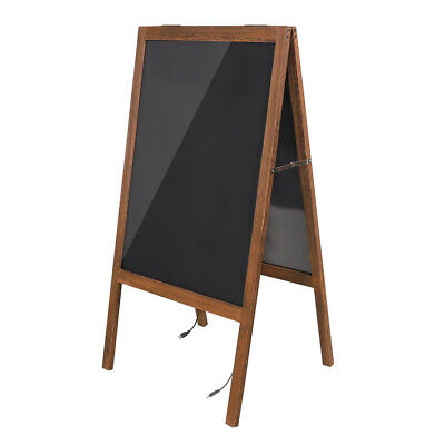 LED Writing Message Board A Frame Chalkboard Easel Floor Advertising Sign  Board