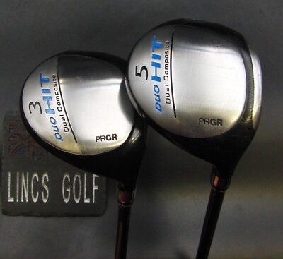 2er Set PRGR Duo Hit 3 & 5 Hölzer Regular/Extra Stiff Graphitschäfte*