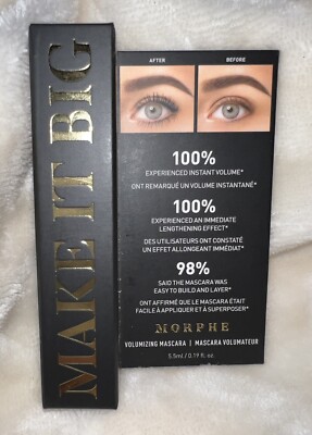 MORPHE *MAKE IT BIG* MASCARA   0.19oz Mini Travel Size   Bold Black  ~NEW IN BOX