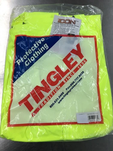 Tingley Icon 024122 High Visibility Class 3 Waterproof BIB Overalls Lime Green image 2