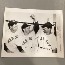 1950 Mel Parnell Walt Dropo Bobby Doerr Boston Red Sox Press Photo