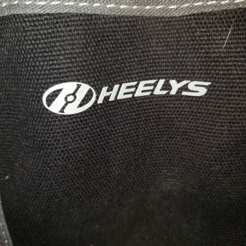 Heelys Mens Size 8 Sneakers Black White Canvas Roller Skate Wheels Low Top NWOT - Picture 13 of 14