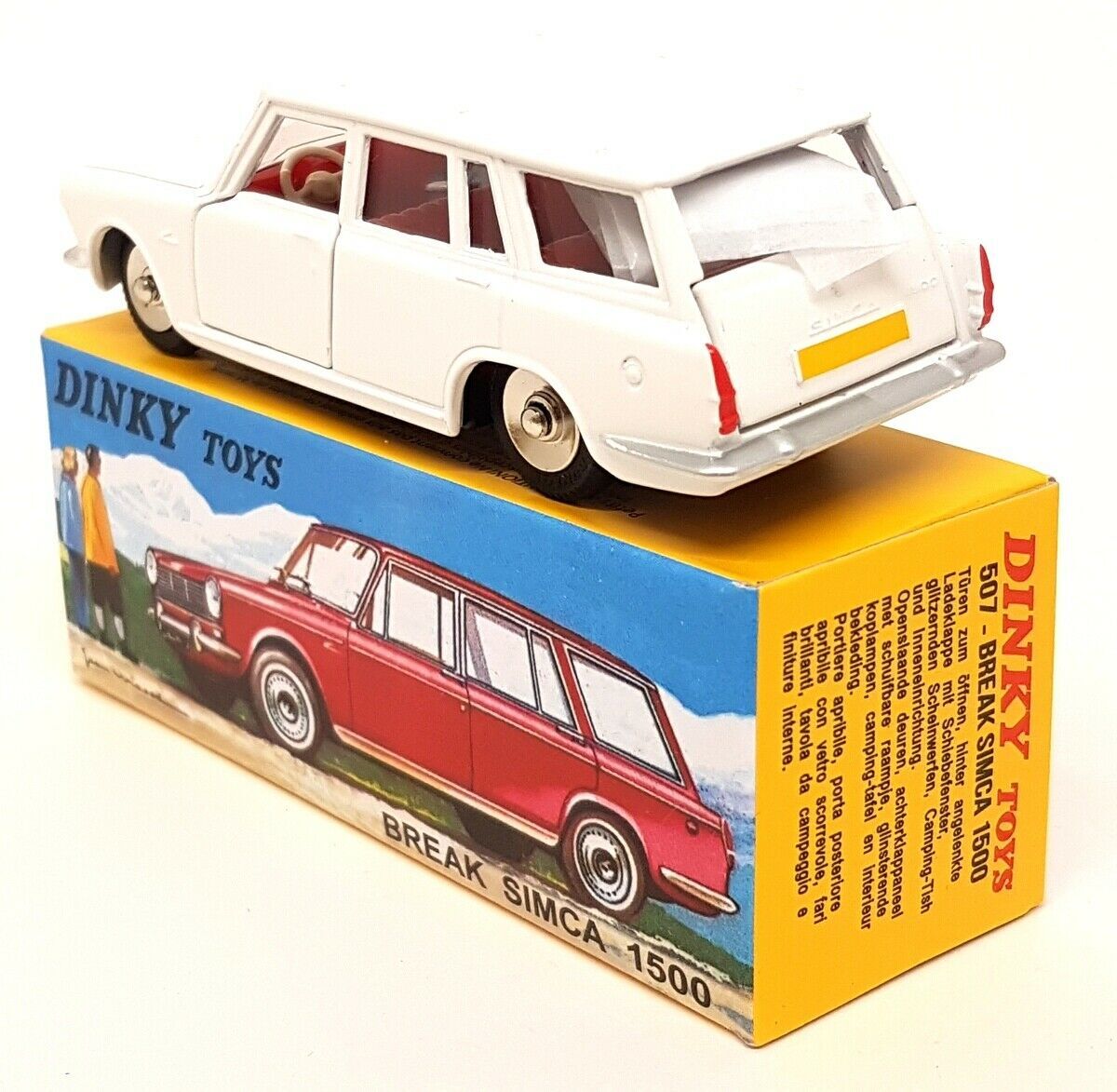 Atlas Dinky Toys Reproduction 507 Simca 1500 Break White
