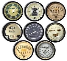 VIntage Speedometer Gauge Cabinet Knobs Car Motorcycle Auto Drawer Pull Handles