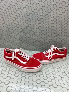 vans old skool red laces