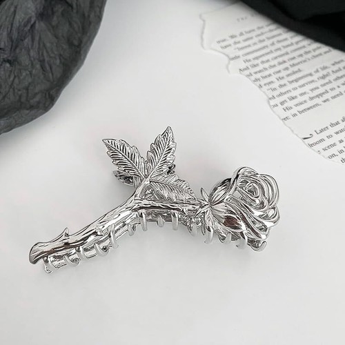 Metal Flower Hair Claw Clips Hair Bows for Women 1Pcs Rose Hair Claw Clips fo... - Picture 8 of 8