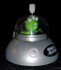 Classic 2" WIND-UP ALIEN UFO - Rolling Toy / "Freaked Out Aliens" 2010 KR