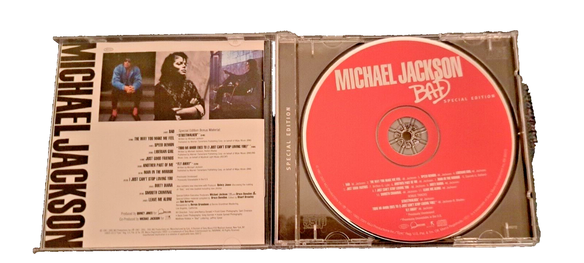 MICHAEL JACKSON - BAD CD - SPECIAL EDITION W/BONUS TRACKS - EPIC