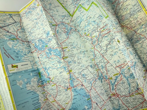 1964 Road Map Of Ontario Province Recreational By Sunoco Sun Oil Company 745A - Picture 4 of 4