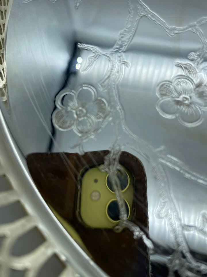 WMF versilbertes Tablett 50er Jahre Durchmesser ca. 33 cm Höhe ca. 4 cm - Bild 2 von 4