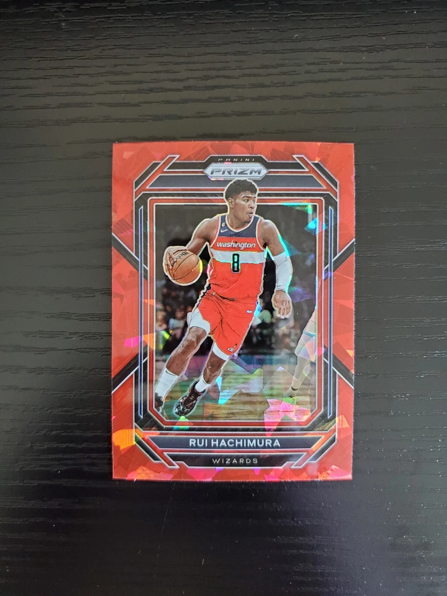 Rui Hachimura - 2022-23 Panini Prizm Card #190- RED CRACKED ICE PRIZM