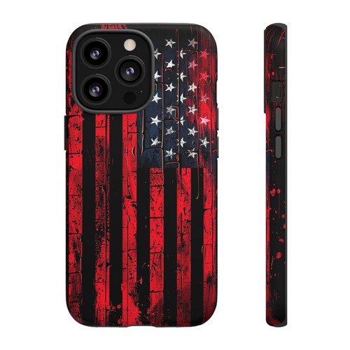 iPhone/Galaxy/Google Rugged American Flag Neon Colors Patriotic Tough Phone Case - Picture 100 of 274