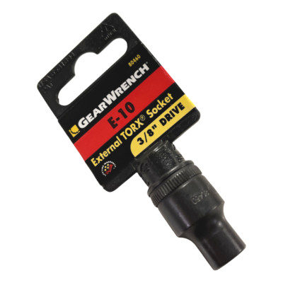 GearWrench 3/8'' Drive E-10 External TORX Socket Black Oxide 80460