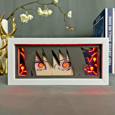 NARUTO LED Night Light / Table light -  Sasuke Uchiha - Desk Art