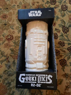 Geeki Tikis Star Wars R2-D2 Ceramic Collector's Mug White Variant NEW Tiki Glass