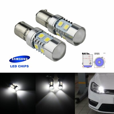 1 Pair H21W BAY9s  10W Standlicht Streiflicht Blinker Signallicht Lampen Weiß