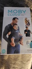NEW Moby Cloud Ultra Light Hybrid Baby Carrier 8-33 lbs Flex Knit Gray Black