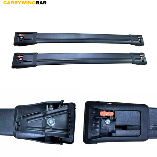 Fit 2024-2025 Jeep Avenger 4xe Roof Rack Cross Bars Black Alu Pair - Picture 15 of 15