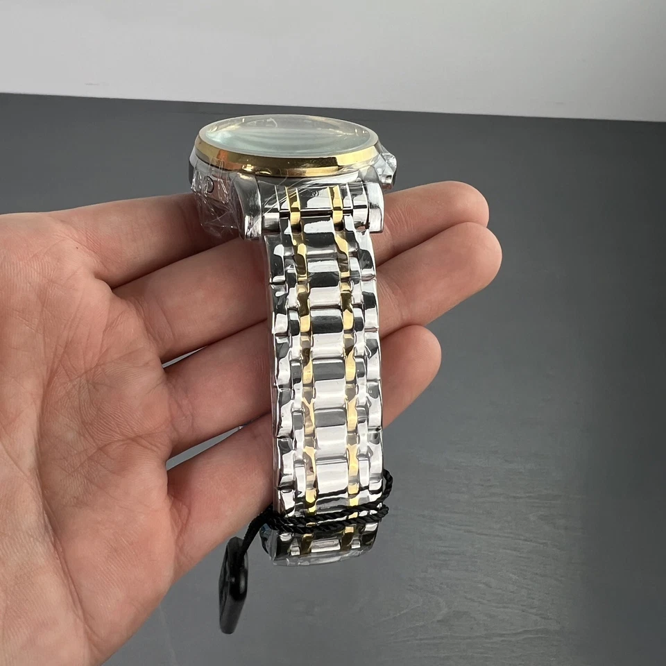 Reloj Pulsera Mecánico Ouyawei Lujo Esqueleto Acero Inoxidable Foto 3 de 4