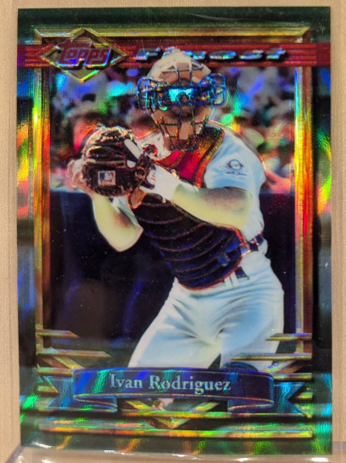 1994 Topps Finest REFRACTOR #126 Ivan Rodriguez Rangers HOF RARE ICONIC PARALLEL