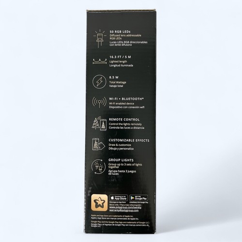 Twinkly Lumations 50 RGB LED APP CONTROLLED Mappable LIGHTS 16.3 ft -NEW - 第 3/4 張圖片