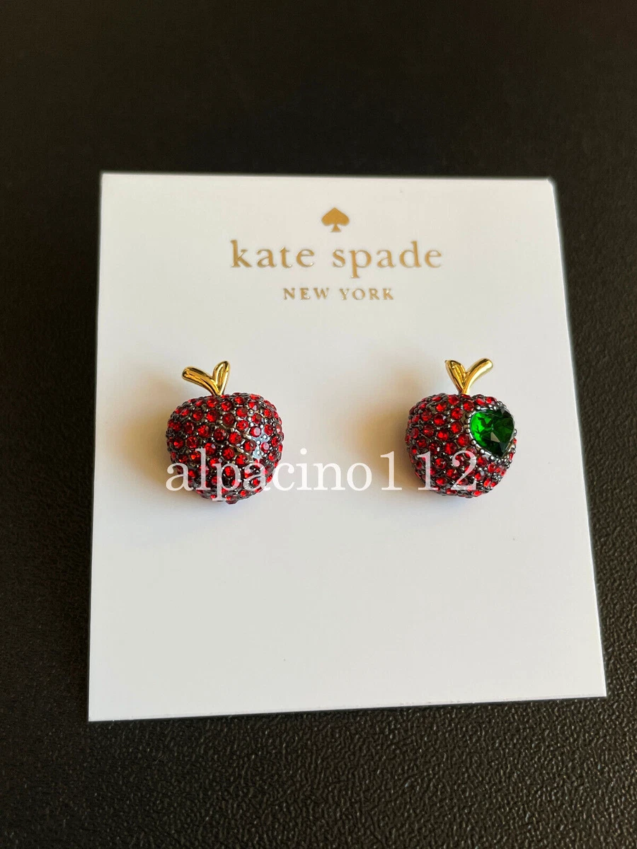 Kate Spade New York Dashing Beauty Pave Apple Red Crystal Gold