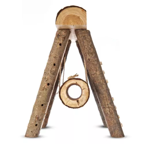 Wooden Hamster Playground Climbing Wall House Toy Small Animal Gerbil Mouse Rat - Picture 9 of 13