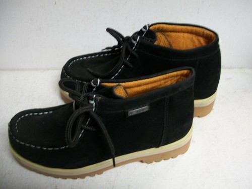 BUFFALINO Boots Black Leather Size 