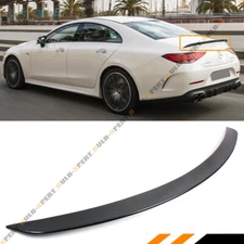 FOR 2019-21 MERCEDES BENZ C257 CLS450 AMG STYLE CARBON FIBER TRUNK SPOILER WING