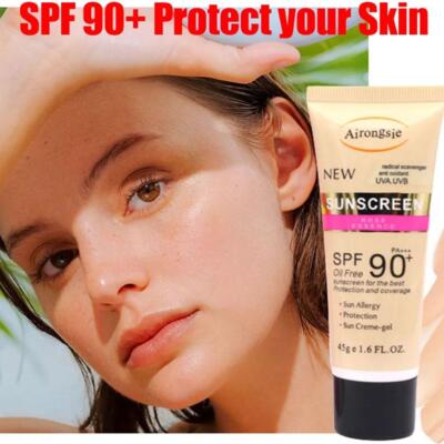 SPF90 Whitening Sunscreen Cream Feuchtigkeitsspendende Sonnenschutzcreme UV R7T3