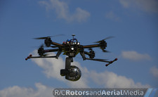 R/C Rotors Evolution Matrix XL Professional Heavy Lift UAV UAS DRONE 25lb payloa