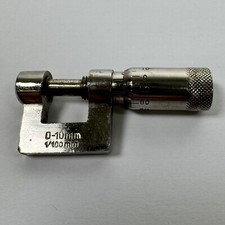 Micrometro filo aperto 0-10MM 1/100mm miniatura raro made in Germany vintage