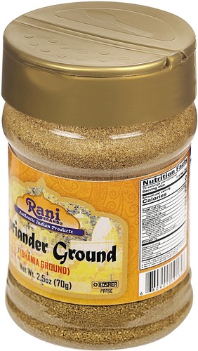 Rani Koriander gemahlenes Pulver (indischer Dhania) Gewürz 2,5oz (70g) PET Glas - Bild 8 von 9