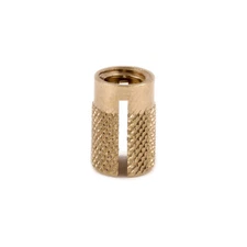 Metric E-Z Press Flush Brass Threaded Insert for Plastic - For M3, M4, M5, M6