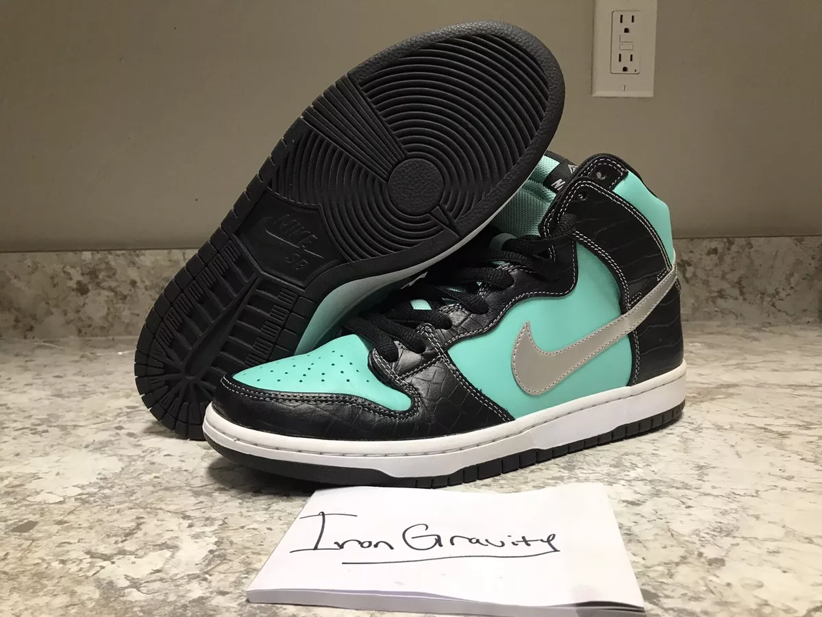 Diamond Supply Co. x Nike SB Dunk High Premium Tiffany Size 10.5