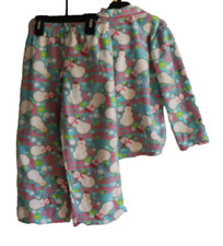 NEW w/ tags Joe Boxer Girls Snowman Flannel 2 Piece Pajama PJ Set