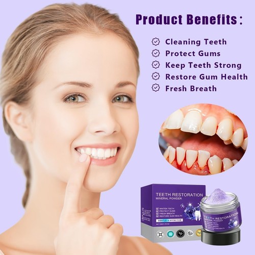 2PCS Teeth Restoration Mineral Powder,Mineral Tooth Powder,Teeth Whitening... - Picture 3 of 7