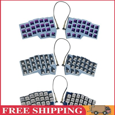 Split Keyboard Wired Left Right Hand Keyboard Hot Swap Support QMK/VIAL Gaming