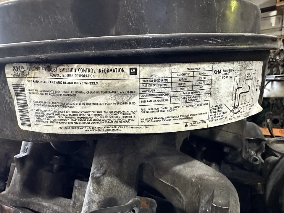 OEM GM 6.2 diesel Engine Complete Long Block and more Will Ship - Image 3 of 4