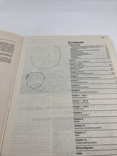 HAYNES Chevrolet S-10 GMC Sonoma 1994-2004 BLAZER JIMMY Repair Manual 24071 - Foto 5 di 5