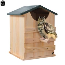 Owl House Cedar Wood Screech  Barn Owl Nesting Box Large Handmade Bird