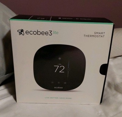 ecobee3 lite Smart Thermostat - Black (EB-STATE3LT-02)-OPEN BOX Unused