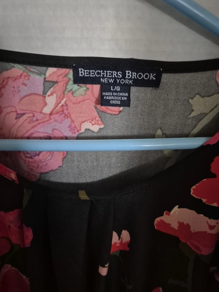 Top grande Beeches Brooks para dama negro y rojo Foto 2 de 4