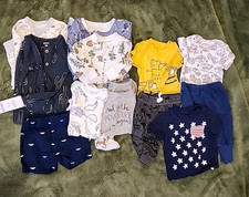Baby Boys 3 Month Clothing Lot Spring Summer Tops Bottoms Sleep Sacks Pajamas