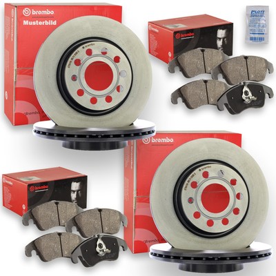 Brembo Bremsscheiben + Bremsbeläge Vorne Hinten passend für Jeep Cherokee 6.4